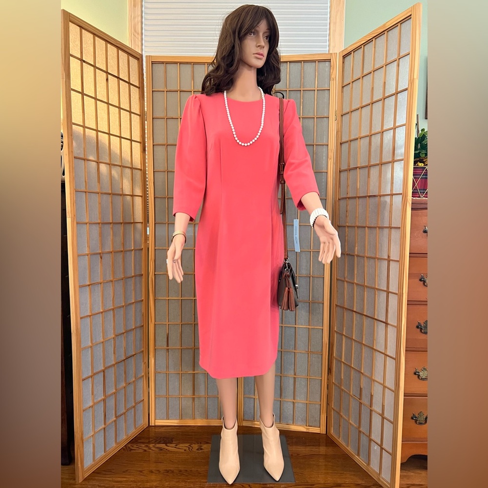 Coral sheath “Antonio Milani” Dress size 8